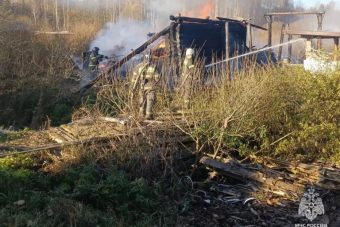 В Тверской области сгорел дотла жилой дом