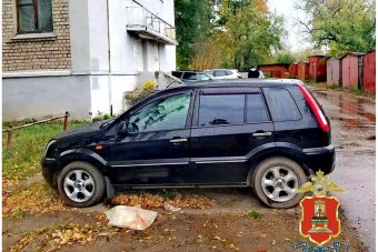 В Тверской области попытка угона машины пошла не по плану