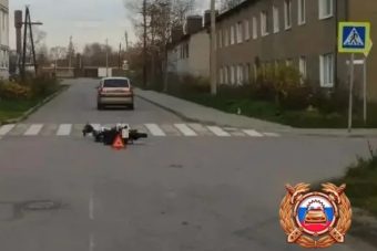 В Тверской области молодой мотоциклист пострадал в ДТП