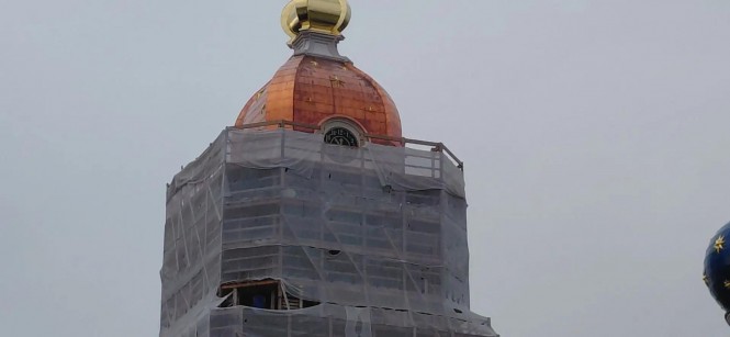 Главная колокольня Твери приближается к завершению строительства
